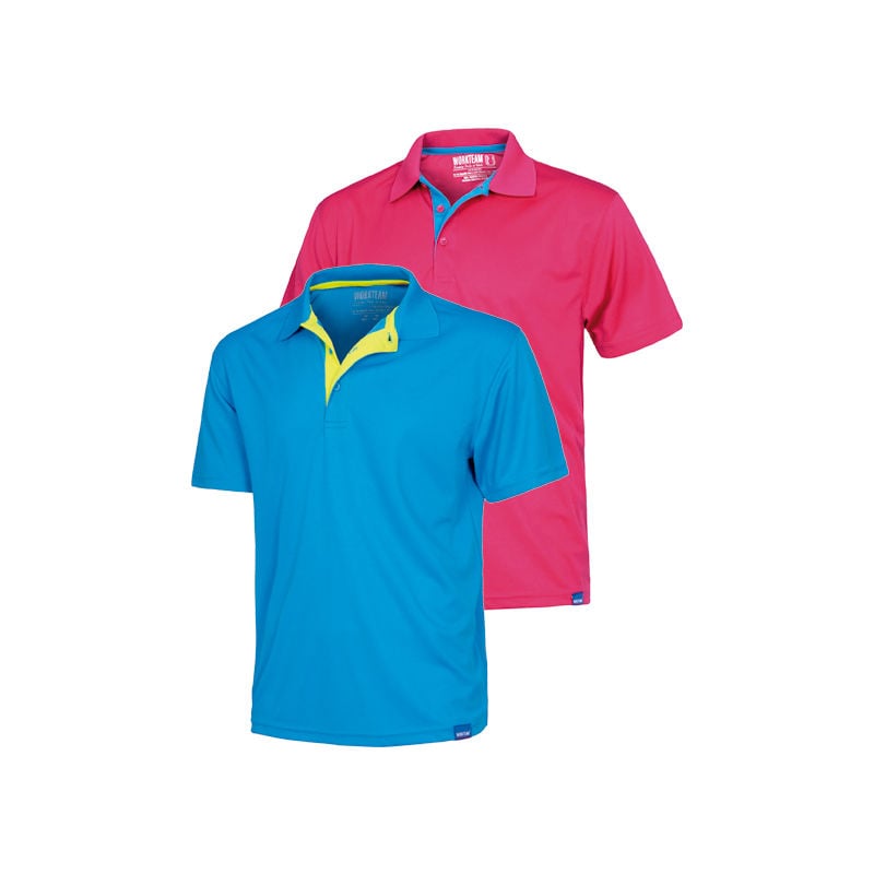 

Polo M/Corta S6520 Rosa/Turquesa T-M - 513515