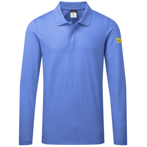 Polo Manches Courtes Esd - Taille Xl - Bleu Hamilton - Portwest