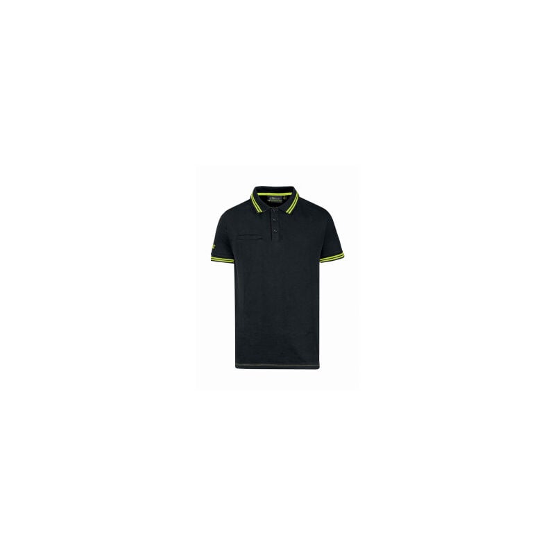 U-power - Polo manches courtes way Black Carbon - EY264BC - Upower - taille l