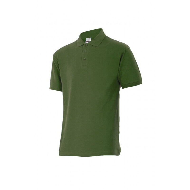 

Polo industrial manga corta con cuello de canalé Serie 105502 | 3XL - Verde caza - Velilla