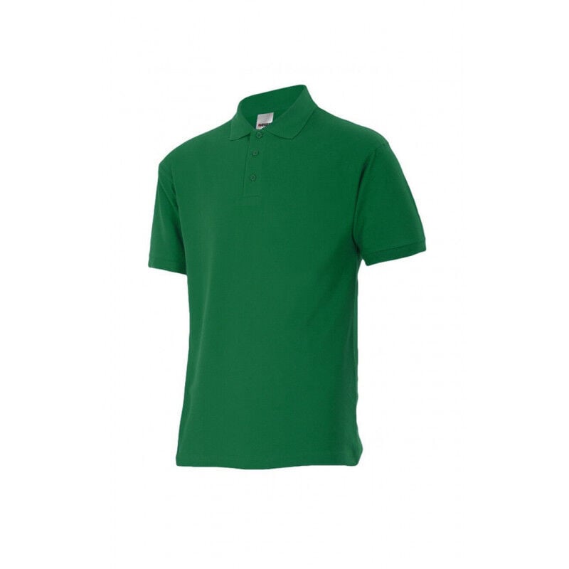 

Polo industrial manga corta con cuello de canalé Serie 105502 | S - Verde bosque - Velilla