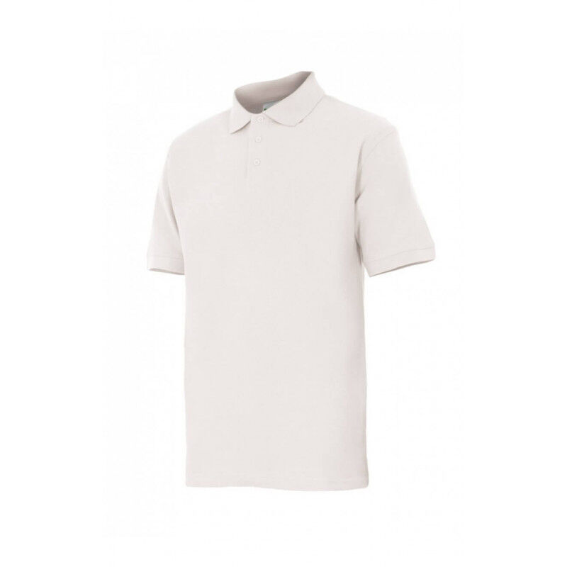 

Polo industrial manga corta con cuello de canalé Serie 105502 | Blanco - XS - Velilla