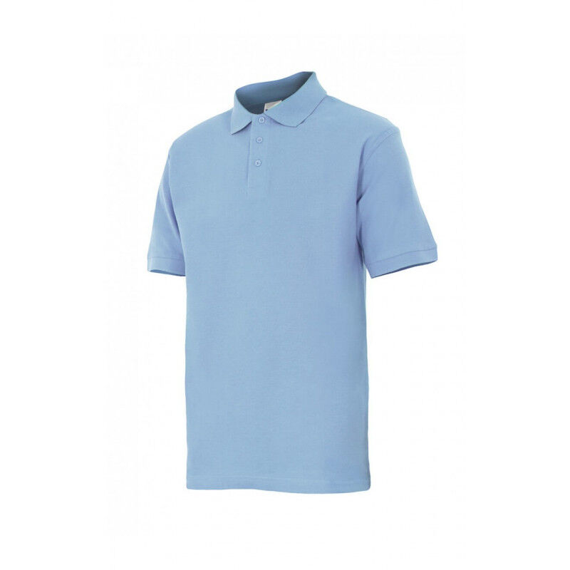 

Polo industrial manga corta con cuello de canalé Serie 105502 | XS - Celeste claro - Velilla