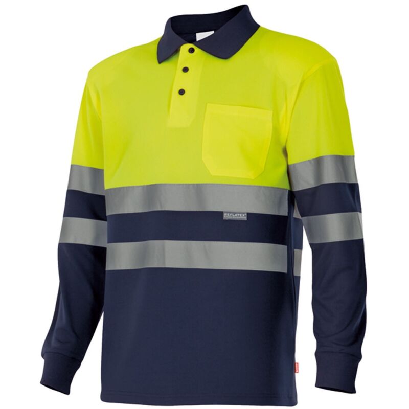 

POLO BICOLOR MANGA LARGA ALTA VISIBILIDAD Sup Ama/Inf Marino S