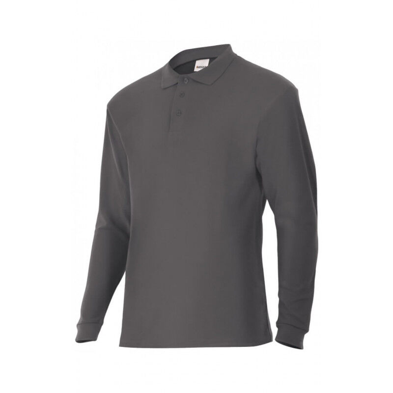 

Polo industrial de manga larga con cuello de canalé Serie 105503 | Gris - XS - Velilla