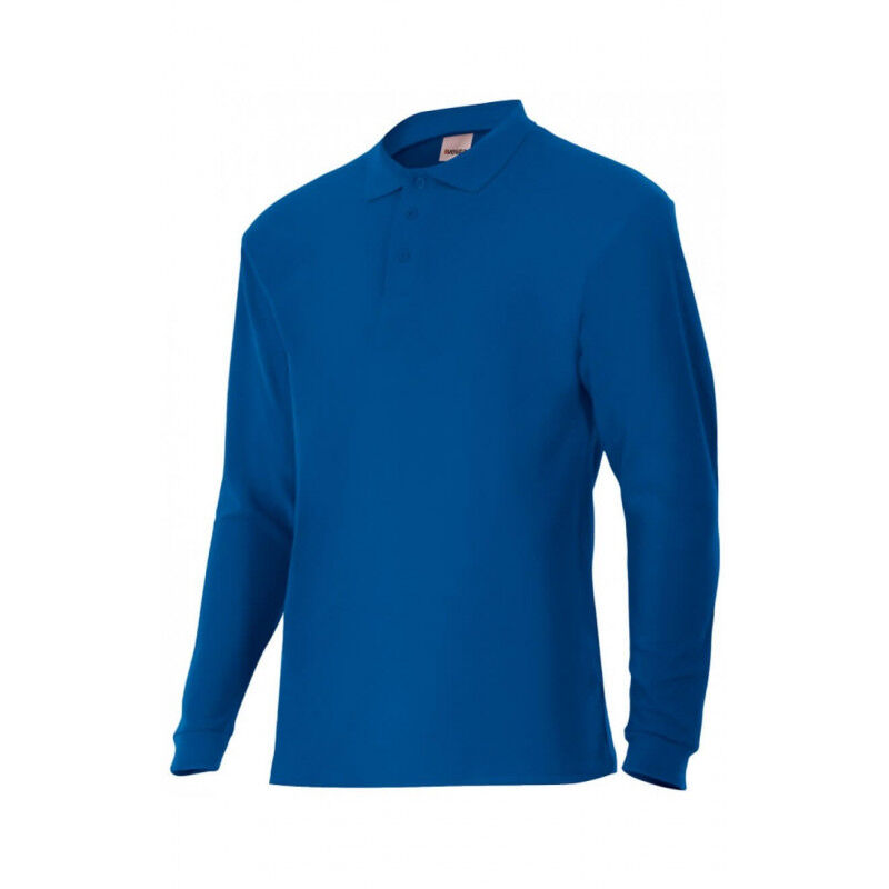 

Polo industrial de manga larga con cuello de canalé Serie 105503 | 3XL - Azulina - Velilla