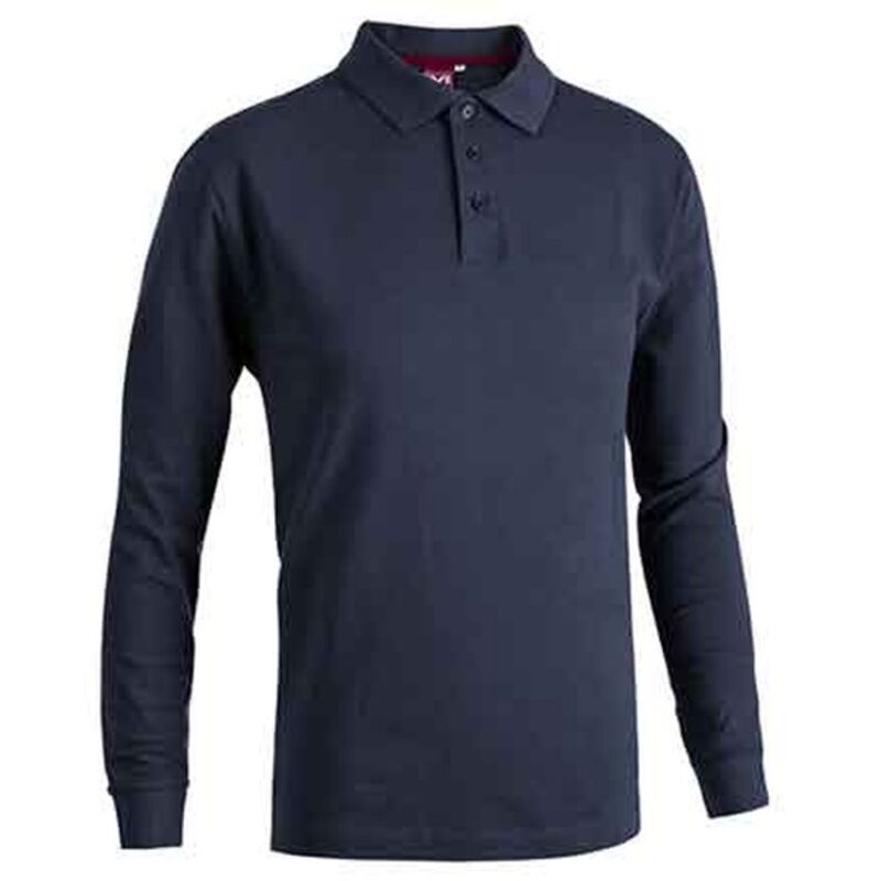 POLO MANICA LUNGA BLU Tg. M (48-50)