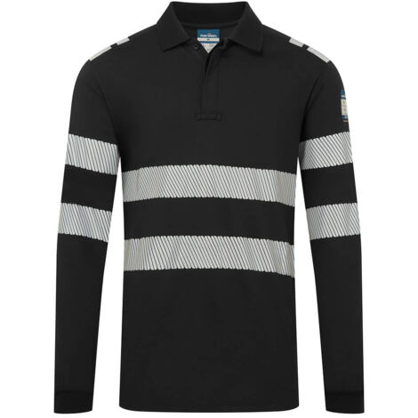 Polo Ml Pw3 Modaflame Fr - Taille M - Noir - Portwest