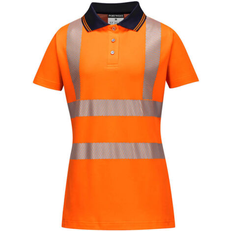 Polo para mujer Pro Naranja/Negro M