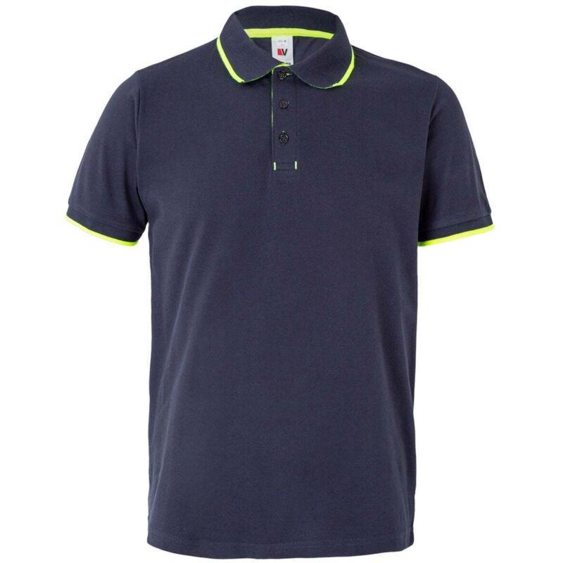 

POLO BICOLOR RAYA MANGA CORTA Azul Navy S
