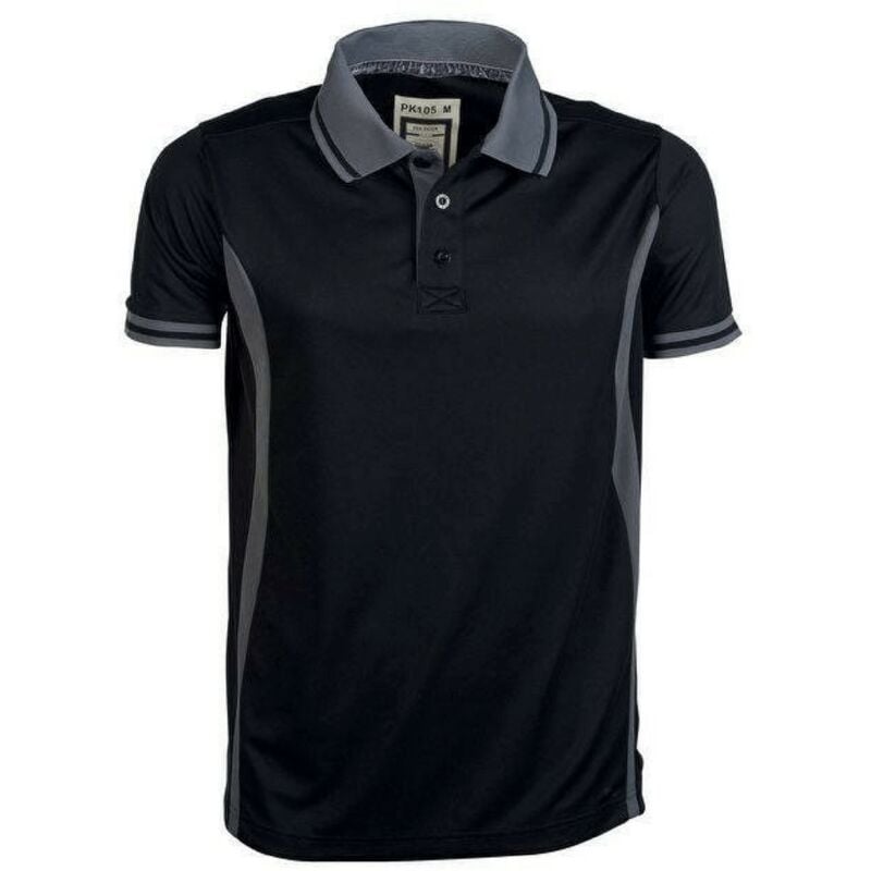 Polo respirant quick-dry NOIR L - Pen Duick
