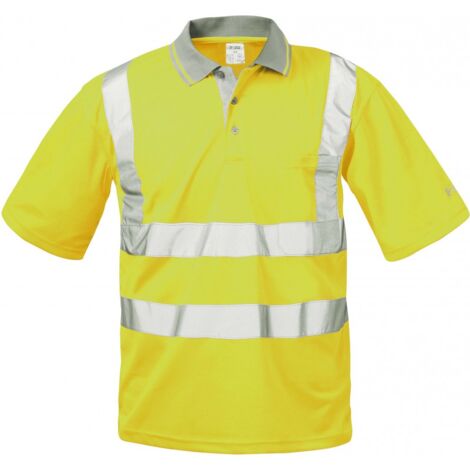 Polo-T-Shirt haute visibilité BERND Taille L, jaune
