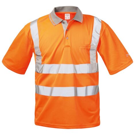 Polo-T-Shirt haute visibilité UWE Taille L, orange