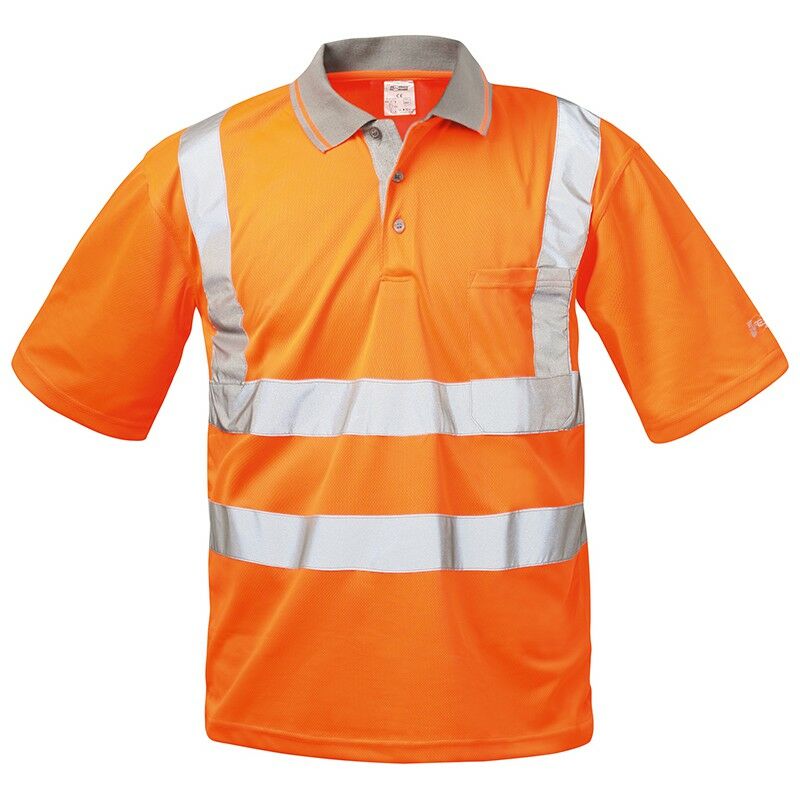 Image of Polo T-Shirt Size 2Xl Uwe Arancione Ad Alta Visibilità