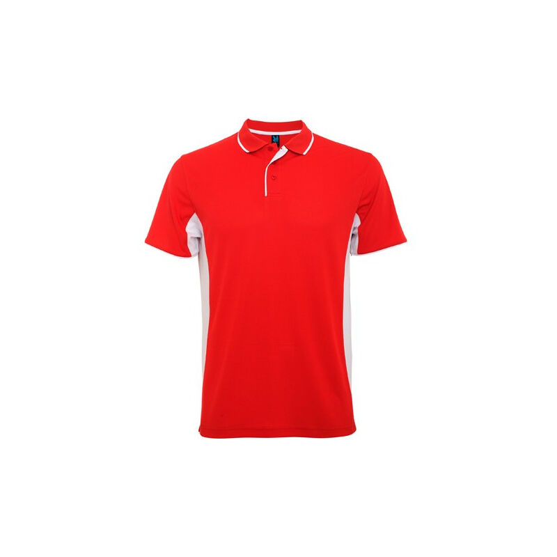 

Polo técnico en manga corta MONTMELO PO0421 | XXL - Rojo/Blanco