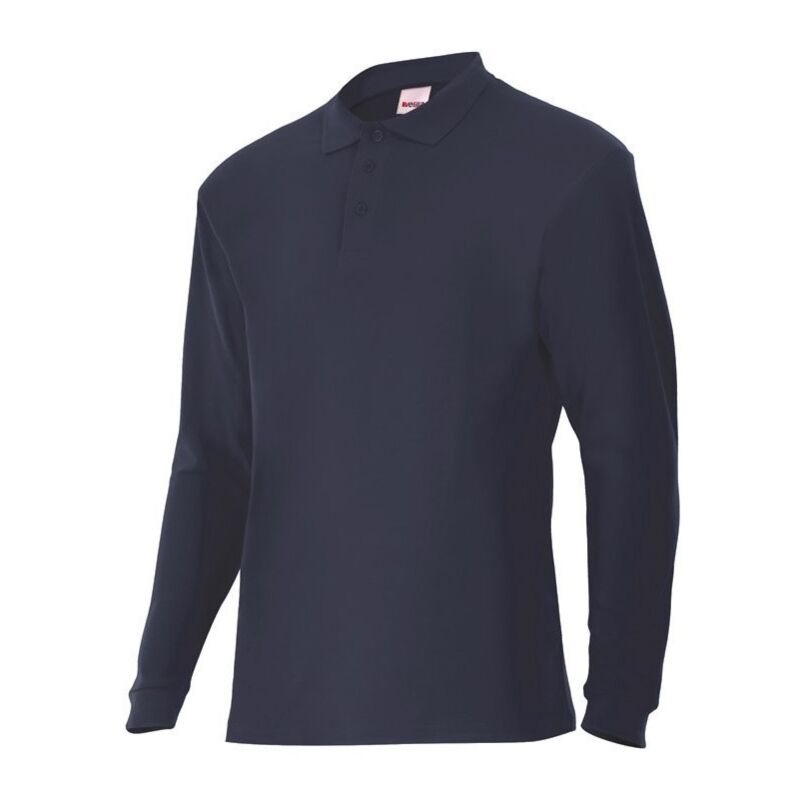 

Polo Trabajo 3Xl 60%Alg 40%Pol M/Larga Az/Mar Velilla