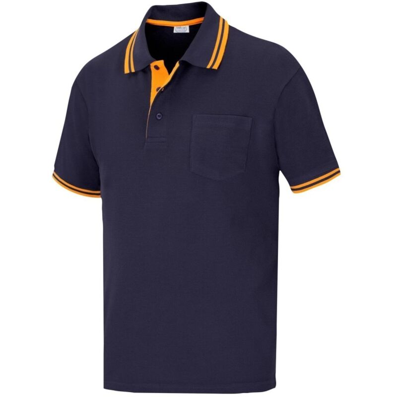 

Polo Trabajo L 65%Poliester 35%Algodón Manga Corta Azul Marino
