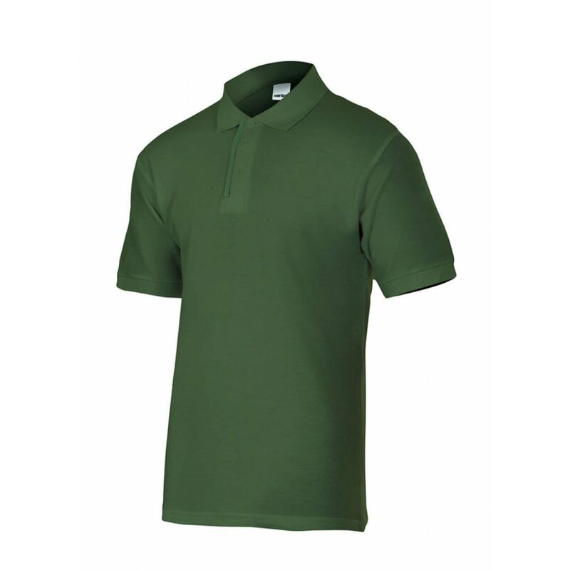 

Polo verde caza/bosque de manga corta de cuello combinado Serie P105502 | 3XL - Verde bosque / Verde caza