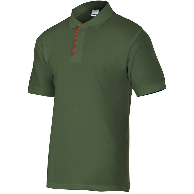 

POLO DE MANGA CORTA BICOLOR Verde Bosque XL