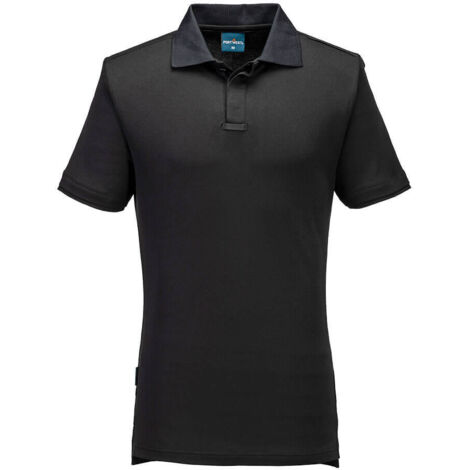 Polo WX3 Eco de manga corta Negro 2XL