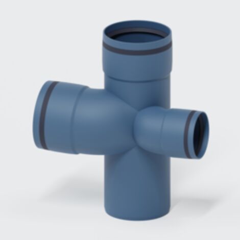 PoloPlast POLO KAL XS Branche de raccordement combiné DN 110/110/75, 87,5 degrés