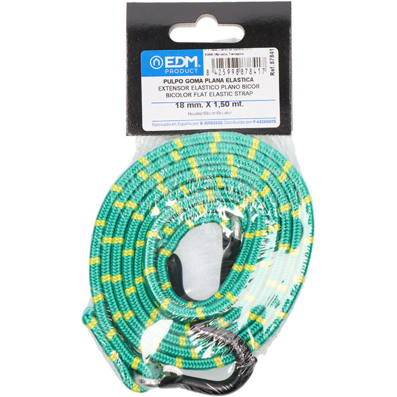 EDM - Polpo Di Gomma Piatto Bicolore 1,50 m - Colori/Modelli Assortiti