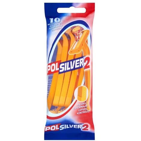 POLSIVER 2 Doppelklingenrasierer 1 Packung - 10 Stück.