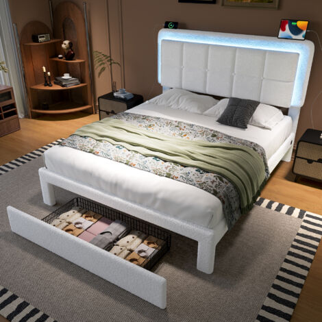 Oxford Massivholz Doppelbett Akazienholz – 140x200 Cm, Kolonialstil, Nougat Lackiert