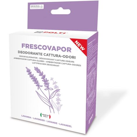 Polti Frescovapor PAEU0408 Deodorante per Ambienti Cattura Odori per Polti Vaporetto, 2 Flaconi da 200 ml, Aroma Lavanda