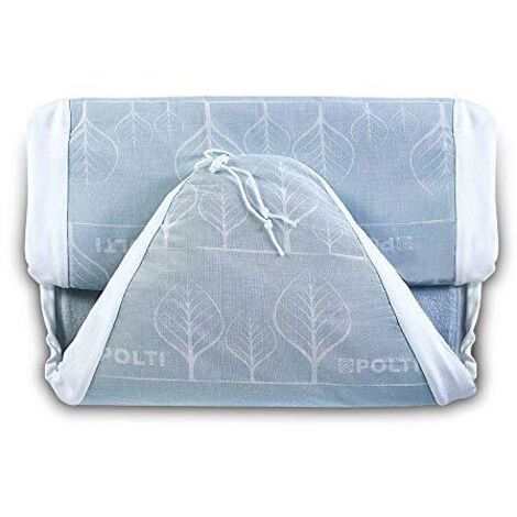 Polti PAEU0339 Telo Asse da Stiro XL, in Cotone, Dimensioni 126 x 50,5 cm, Bianco e Grigio