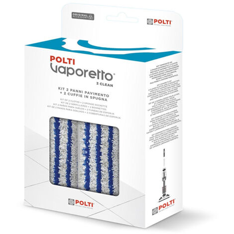 Polti PAEU0357 accessoire pour éponger Tête balai serpillère jetable Bleu, Blanc