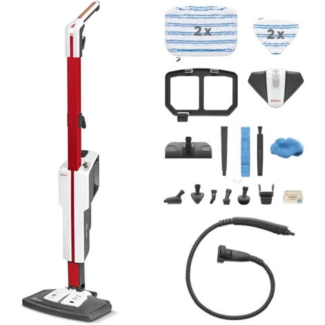 Polti SV650Style Scopa a vapore 0,5 L 1500 W Nero Rosso Bianco