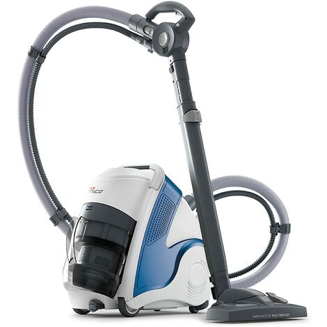 Polti Unico MCV80 Total Clean & Turbo, Aspirapolvere Multifunzione 3 in 1, Aspira, lava e Asciuga, Pulitore a Vapore con Caldaia, Potenza Totale 2200 W, 15 Accessori, Made in Italy, Bianco e Azzurro