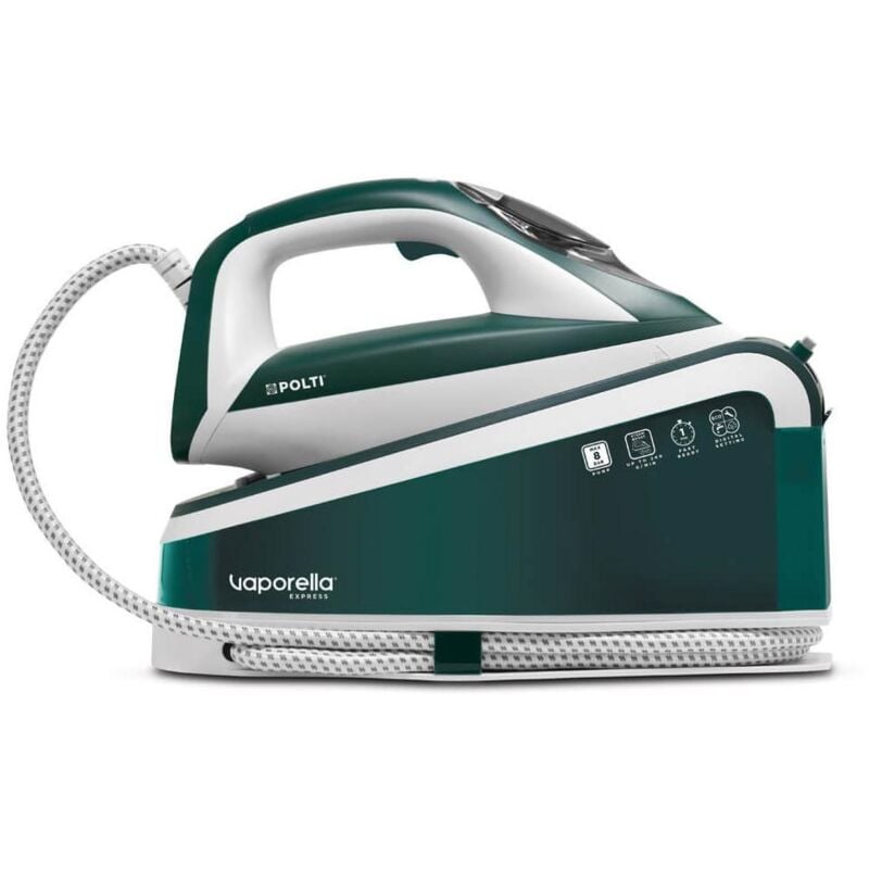Polti - Ferro da Stiro con Caldaia Continua Vaporella Express VE3020 Capacità 1.6 l Potenza 2200 Watt Colore Verde