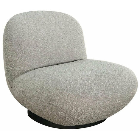 Poltrona 81x95x71h cm Margot Girev Grigio Bouclè