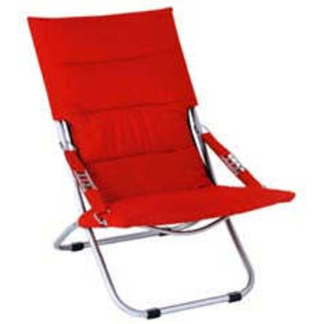 Poltrona Acciaio Canapone Rosso Vette 04907