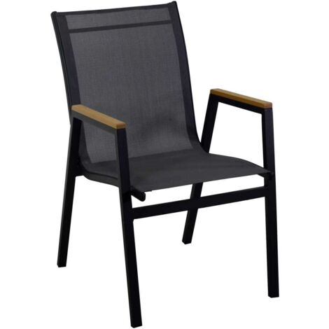 Poltrona alluminio Idaho Plus antracitecm53x65h43/62/87