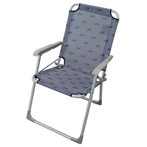 POLTRONA ALLUMINIO RELAX PLUS 22 MM TEXTILENE 2X1 DIMENSIONI 52X55X92 H