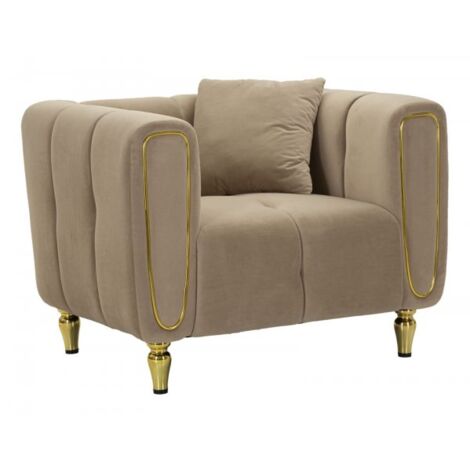 POLTRONA ALMA GRIGIO C/CUSCINO CM 97X81X71