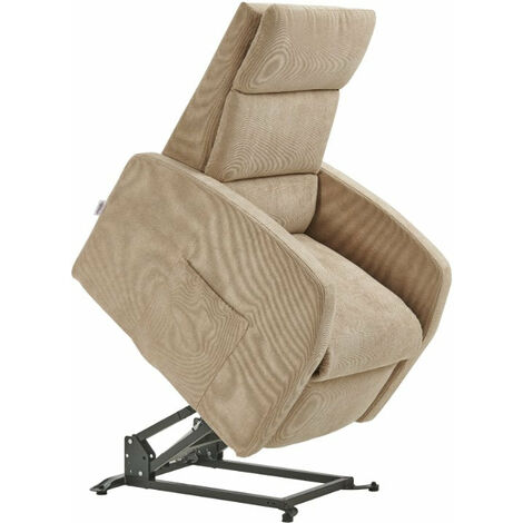 Poltrona Alzapersona Elettrica 2 Motori 72x111x86 cm Martina in Microfibra Dispositivo Medico 1 Beige