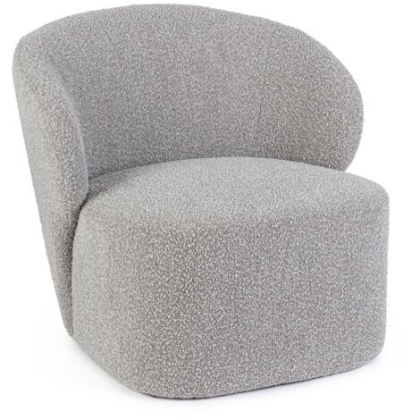 Poltrona "Babila" per interno, Struttura In Legno Di Pino E Compensato 79.5 x 75.5 x 72h cm -Grigio