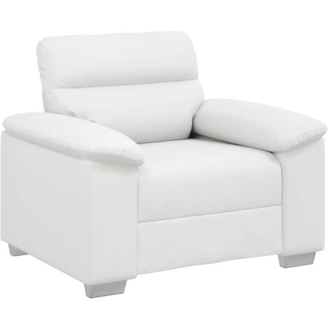 Poltrona Bianca 60 cm in Similpelle vidaXL
