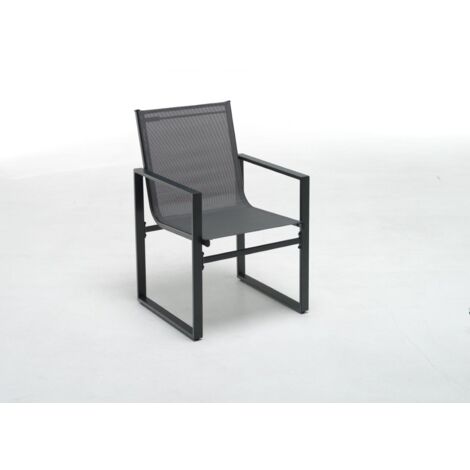 POLTRONA BOSTON Textilene Antracite 62x57x86cm M0785-38
