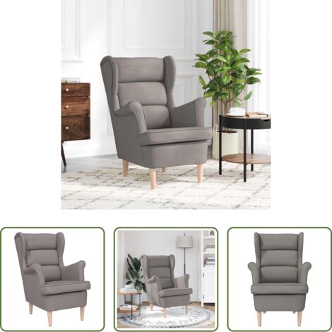 Poltrona confortevole -  Poltrona Tortora 74x84x100 cm in Tessuto