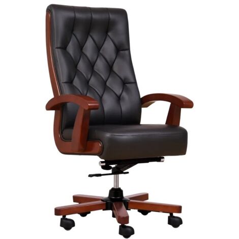 Poltrona CONSUL in pelle nera