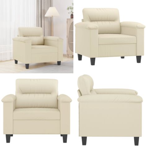 Poltrona Crema 60 cm in Similpelle - Poltrona crema - Poltrona moderna