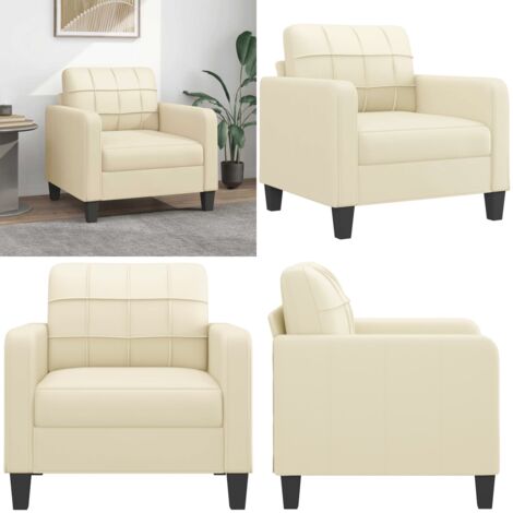 Poltrona Crema 60 cm in Similpelle - Poltrona Similpelle - Poltrona in Similpelle