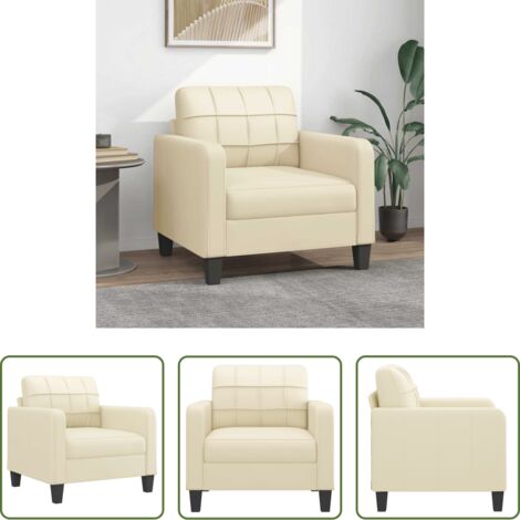 Poltrona crema -  Poltrona Crema 60 cm in Similpelle