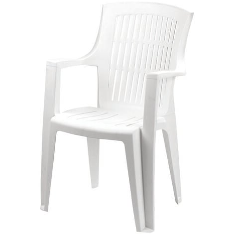 Poltrona da giardino arpa bianca - cm.60x62x89h. - peso kg.3,5
