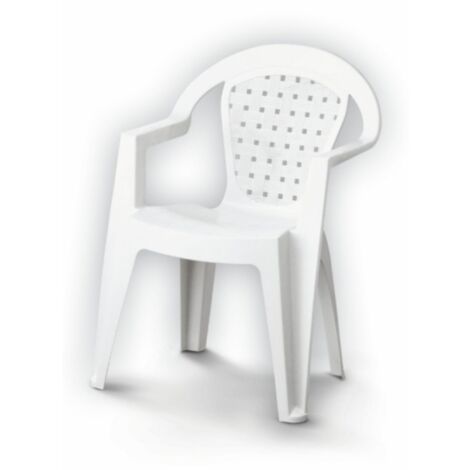 Poltrona da giardino in resina bianco Norma Dimaplast